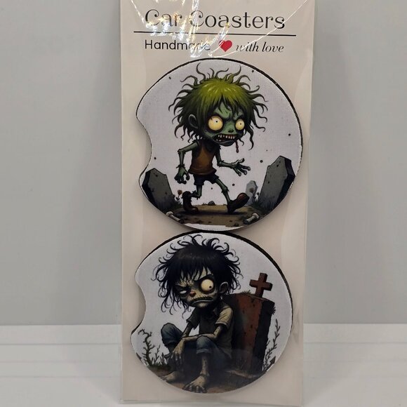 Zombie Car Coasters - Picture 1 of 1